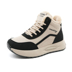Damen Sportliche High-Top Sneakers mit warmem Fleece-Futter und rutschfester Sohle R&B
