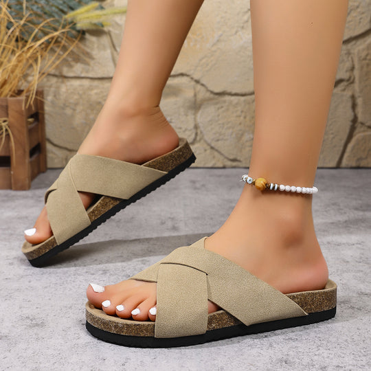 Damen Clogs mit geflochtenem Design und komfortablem Fußbett R&B