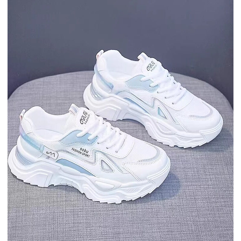 Damen Chunky Sneakers mit glänzenden Akzenten und auffälligem Design R&B