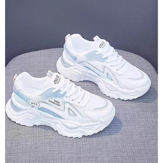 Damen Chunky Sneakers mit glänzenden Akzenten und auffälligem Design R&B