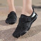 Damen Sportliche Aquafitness-Schuhe mit verstellbarem Gurt und rutschfester Sohle R&B