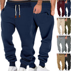 Herren nan komfortable Jogginghose aus hochwertiger Baumwollmischung mit elastischem Bund Kordelzug und Bündchen R&B