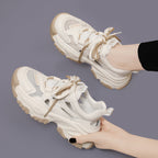 Damen Sportliche Chunky Sneakers mit atmungsaktiver Mesh-Oberfläche R&B