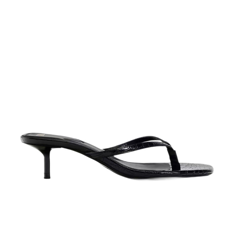 Damen Elegante Riemchen-Sandalen mit Kroko-Prägung R&B
