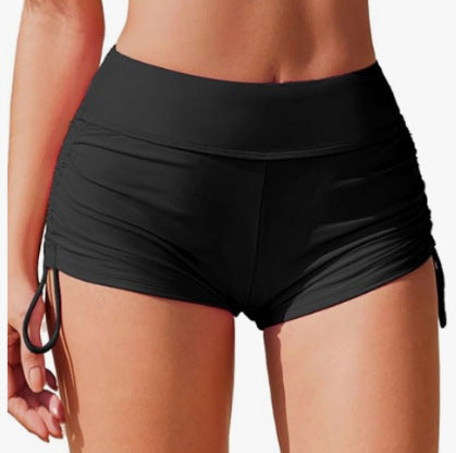 Damen Badehose mit seitlicher Raffung und verstellbarem Bund R&B