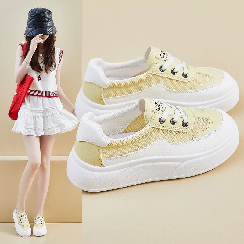Damen Komfortable Chunky Sneakers mit atmungsaktiven Mesh-Elementen R&B