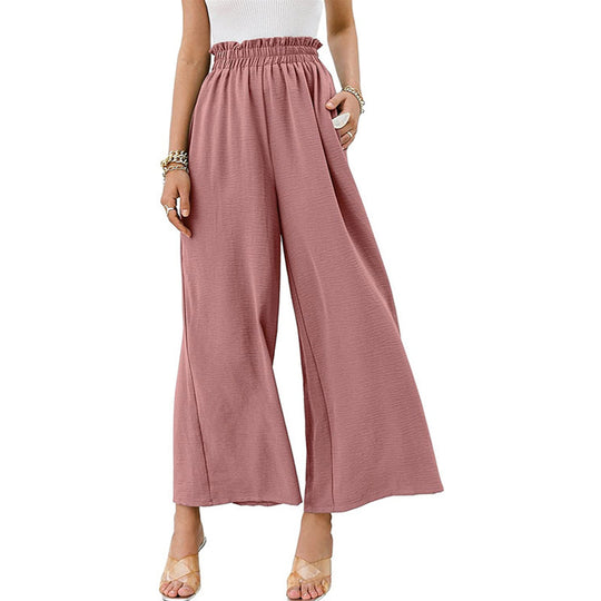 Damen Weite Palazzo-Hose mit elastischem Bund R&B