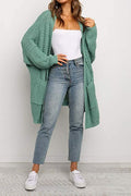Damen Großer Strickcardigan mit weitem Schnitt und tiefen Taschen