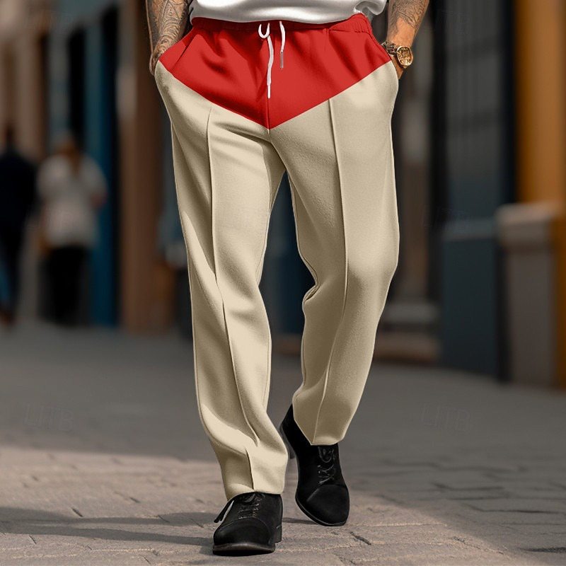 Herren Sportliche Jogginghose mit Kontrastdetails und verstellbarem Kordelzug R&B