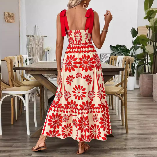 Damen Floral Print Maxikleid R&B