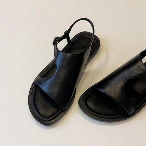 Damen Lederelastische Sandalen R&B