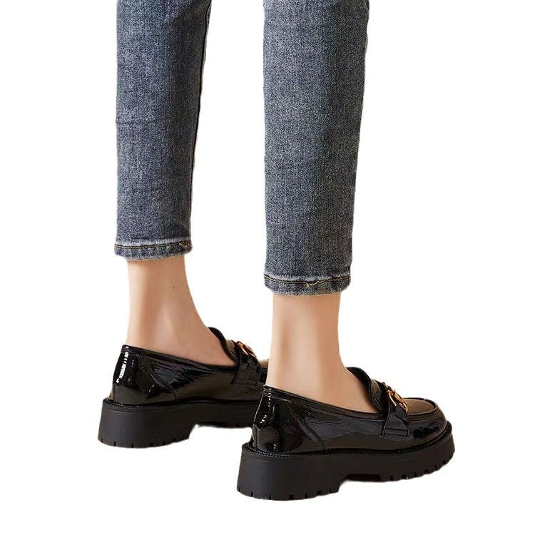 Damen Elegante Mokassins mit modischem Kettendetail und rutschfester Sohle R&B
