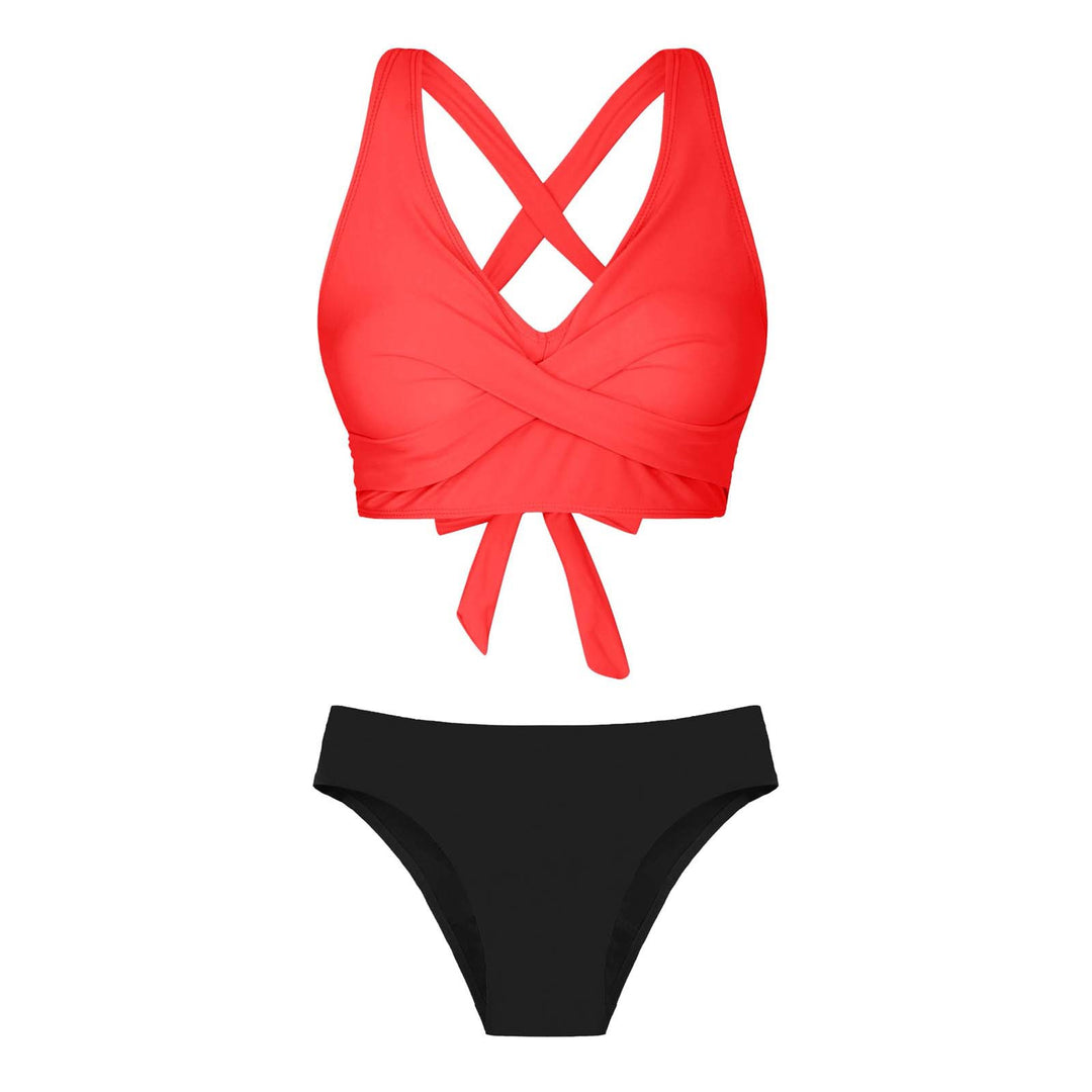 Damen Zweiteiliger Badeanzug mit floralem Design R&B