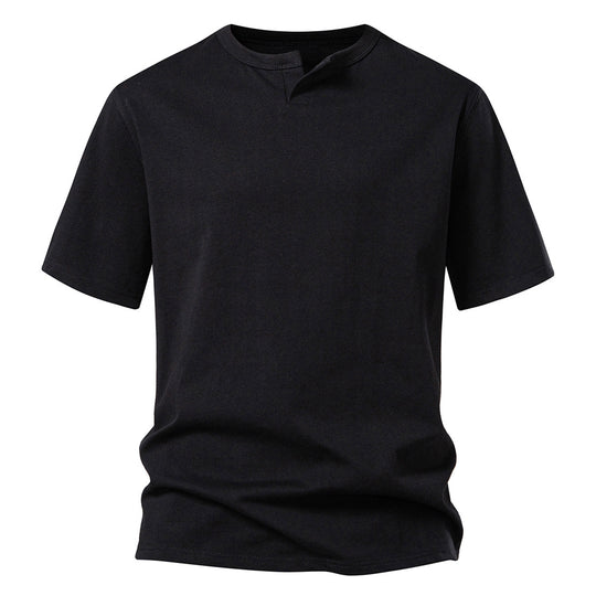 Herren T-Shirt mit modernem Ausschnitt und komfortablem Schnitt R&B