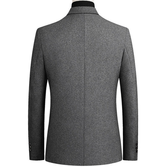 Herren eleganter Wollblazer im klassischen Schnitt mit feiner Textur R&B