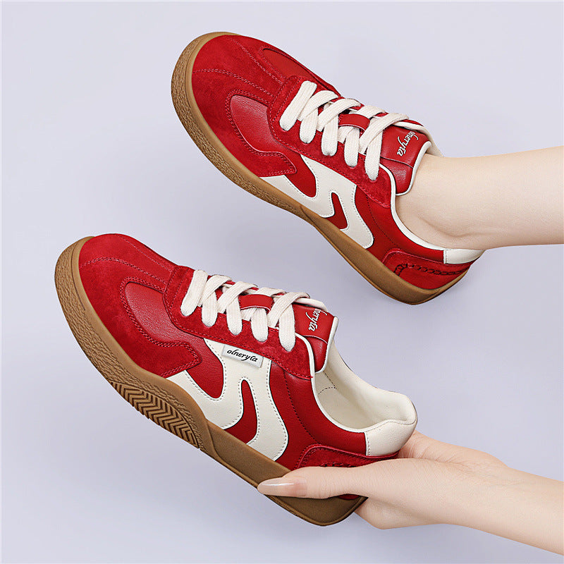 Damen Sportliche Freizeitsneaker mit strapazierfähigem Obermaterial und rutschfester Gummisohle R&B