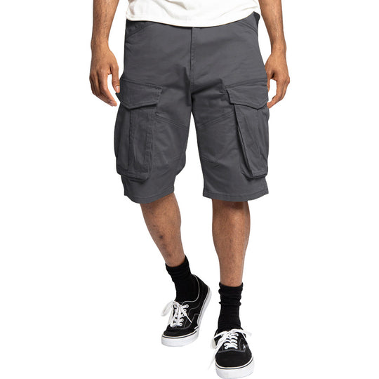 Herren nan robuste Cargoshorts mit großen Klappentaschen und lockerer Passform R&B
