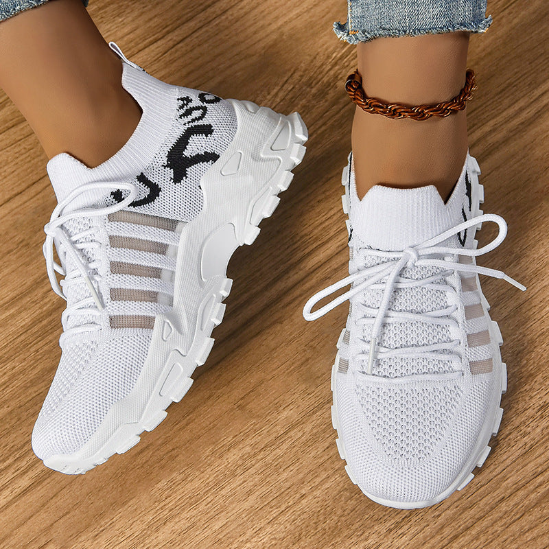 Damen Sportliche und atmungsaktive Laufschuhe mit elastischem Obermaterial R&B