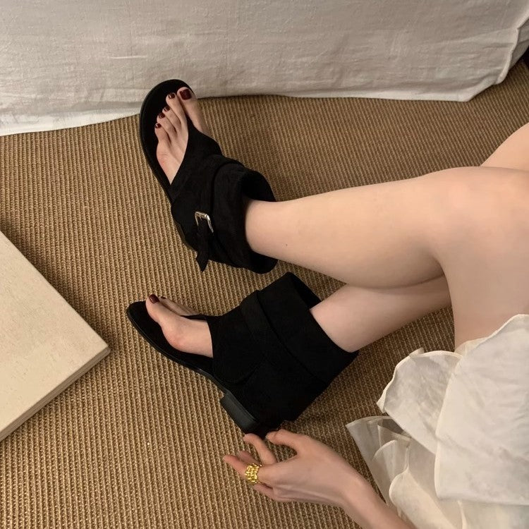 Damen modische Riemchen-Sandalen mit flexibler Sohle R&B