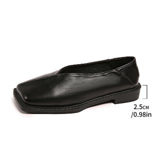 Damen Ballerinas mit eckiger Zehenpartie und rutschfester Sohle R&B