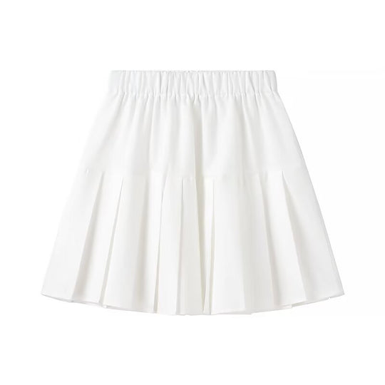 Damen elegantes ärmelloses Kleid mit hohem Kragen und schwingendem Rock R&B