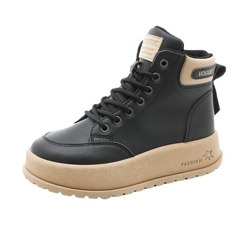 Damen modische High-Top Sneakers mit rutschfester Sohle und praktischem Schnürsystem R&B
