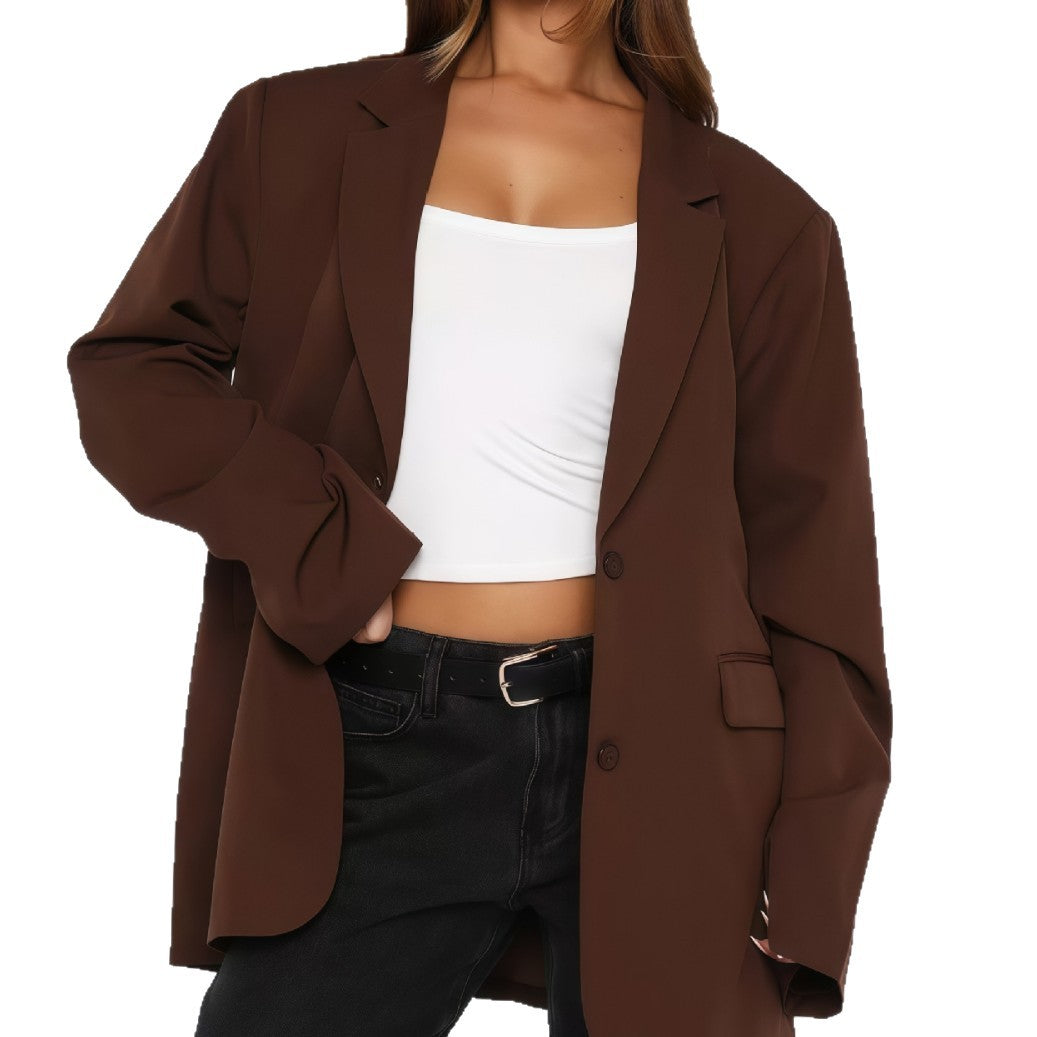 Damen Oversized Blazer im minimalistischen Stil R&B