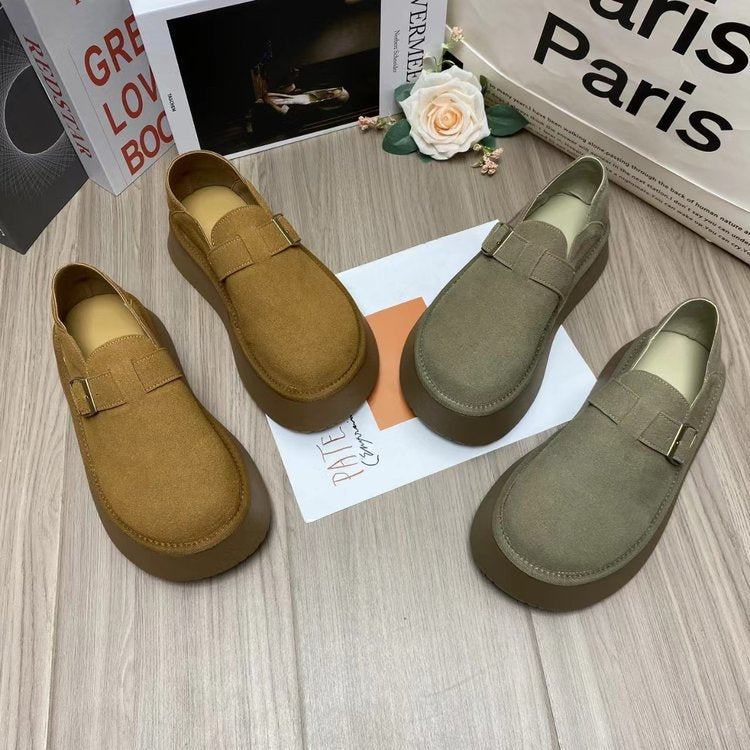 Damen modische Mokassins mit schlichtem Design und flacher Sohle R&B