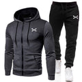 R&B Herren Sportanzug mit Reißverschluss-Hoodie und Jogginghose