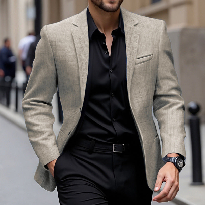 Herren eleganter strukturierten Blazer R&B