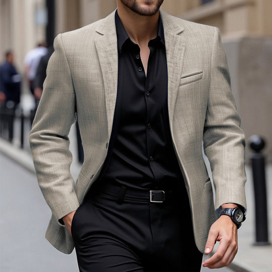 Herren eleganter strukturierten Blazer R&B