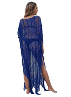Damen eleganter Strandsarong mit fransigen Akzenten R&B