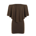 Damen Off-Shoulder Minikleid mit voluminösem Oberteil R&B