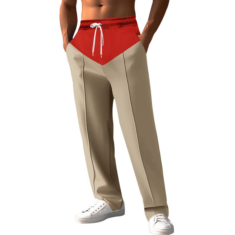 Herren modische Sweatpants mit innovativem Schnitt und seitlichen Eingrifftaschen R&B