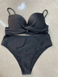 Damen Bikini-Set mit elegantem Knoten-Detail R&B