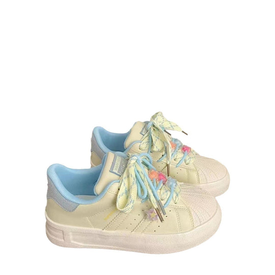 Damen modische Sneaker mit floralem Dekor und dämpfendem Sohlenprofil R&B