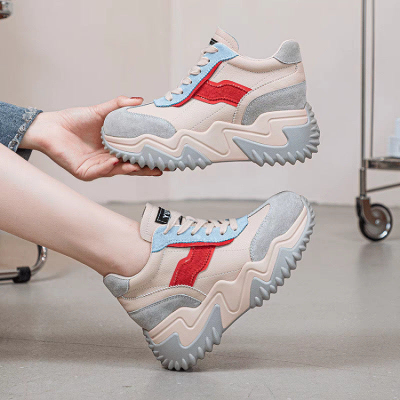 Damen Chunky Sneakers mit ergonomischer Sohle und modischen Akzenten R&B