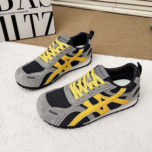 Damen Sportliche Lightweight Sneakers mit atmungsaktivem Obermaterial und rutschfester Sohle R&B