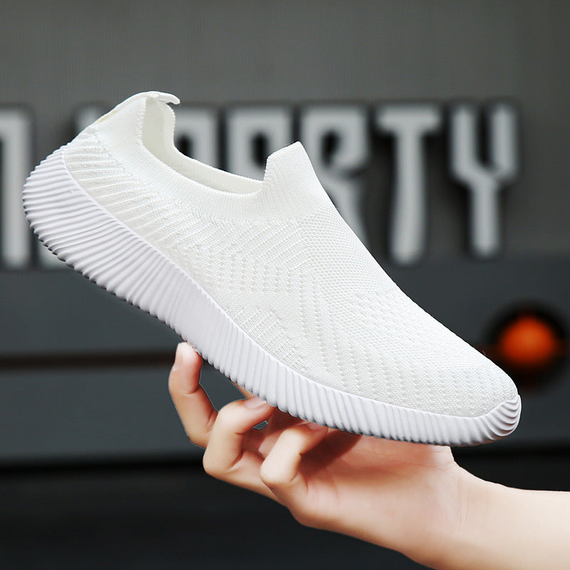 Damen Atembare Slip-On Sneakers mit elastischem Obermaterial