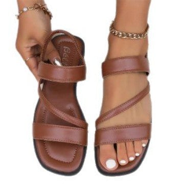 Damen Komfortable Riemchen-Sandalen mit gepolsterter Fußbettgestaltung R&B