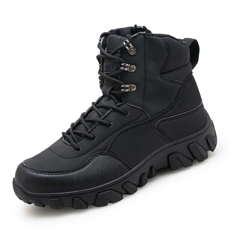 Herren taktische Wanderstiefel mit rutschfester Sohle und wasserabweisendem Obermaterial R&B