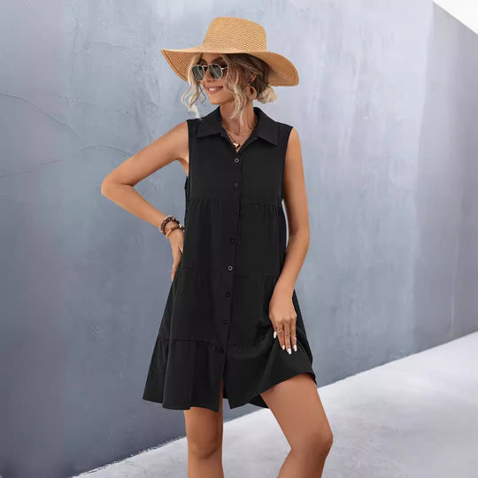 Damen Sommerkleid im lässigen Tierliniendesign R&B