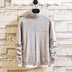 Damen Pullover mit hohem Kragen und Taschen