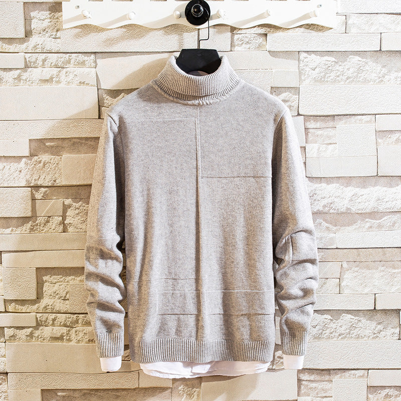 Damen Pullover mit hohem Kragen und Taschen