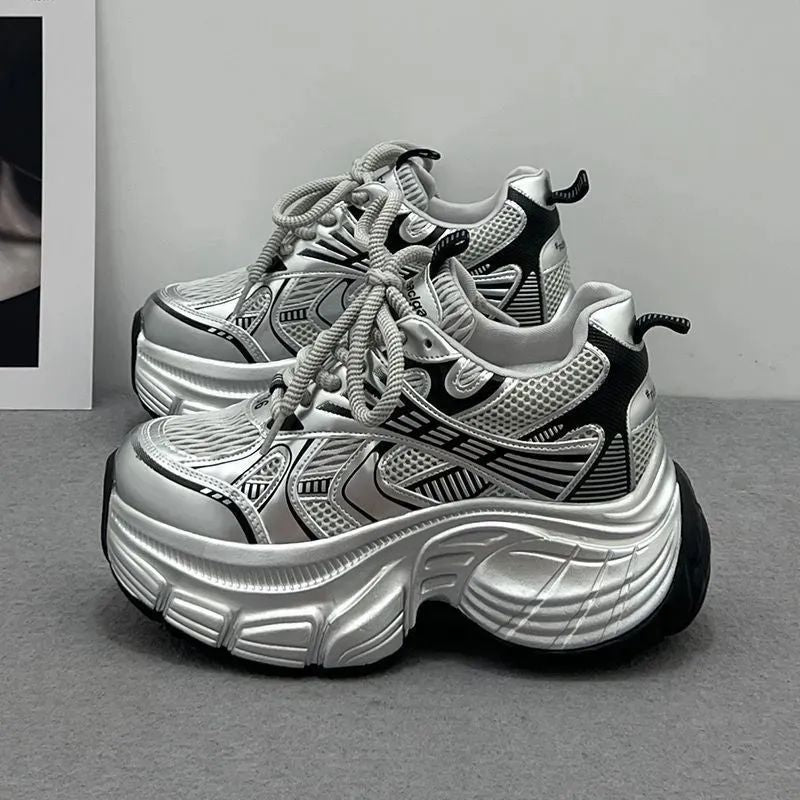 Damen Sportliche Chunky Sneakers mit innovativer Dämpfungstechnik R&B