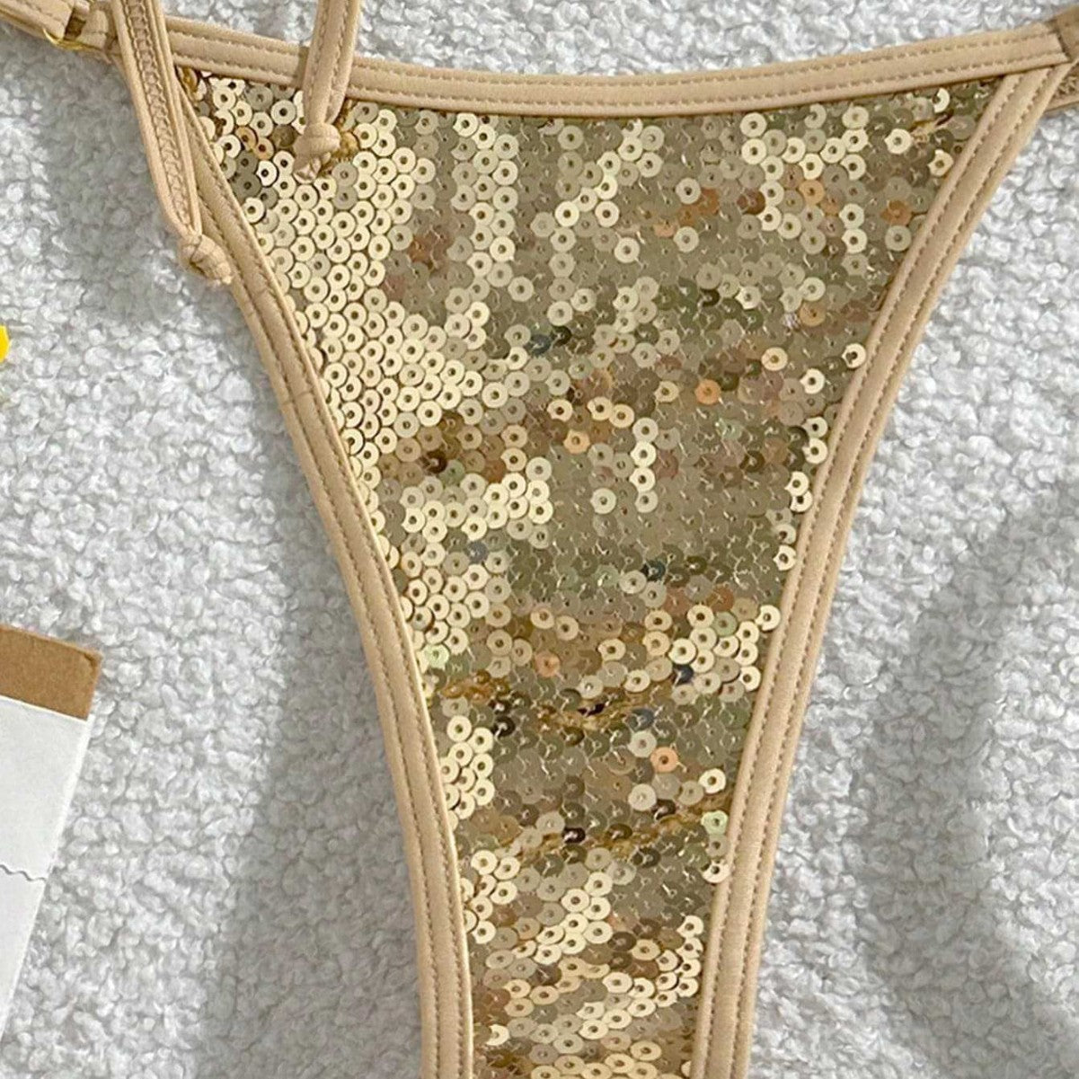 Damen Glitzernder Triangel-Bikini