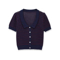 Damen Kurzarm Pullover mit strukturiertem GewR&Be R&B
