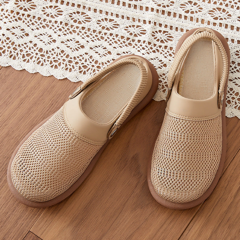 Damen Atmungsaktive Clogs mit elastischem Riemen R&B