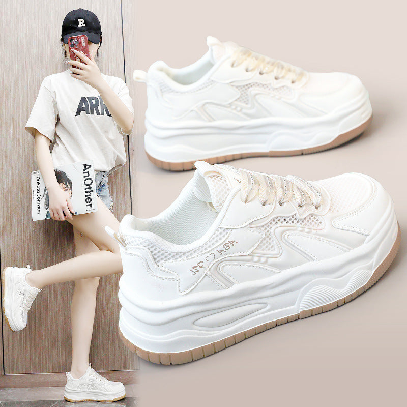 Damen Sportliche Sneakers mit atmungsaktiver Mesh-Oberfläche und dämpfendem Sohlenprofil R&B