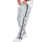 Herren Sportliche Jogginghose mit Druckknopfdetails an der Seite R&B